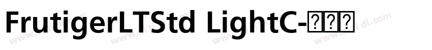FrutigerLTStd LightC字体转换